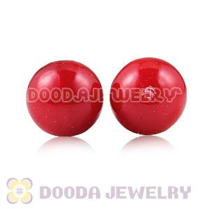 14mm Red Basketball Wives ABS Pearl Beads Wholesale 