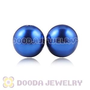 14mm Blue Basketball Wives ABS Pearl Beads Wholesale 