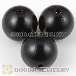 20mm Black Basketball Wives ABS Pearl Beads Wholesale 