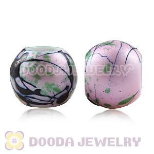 14mm Big Hole Acrylic Beads For European Jewelry Wholesale 