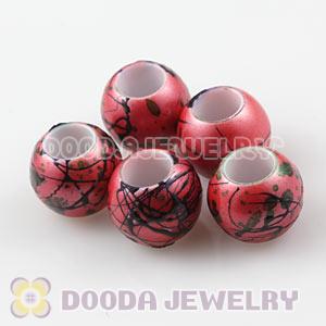 14mm Big Hole Acrylic Beads For European Jewelry Wholesale 