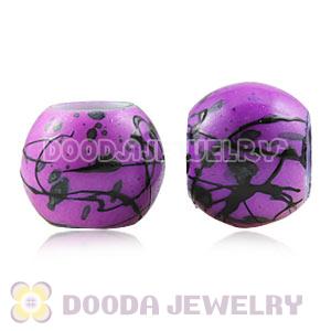 14mm Big Hole Acrylic Beads For European Jewelry Wholesale 