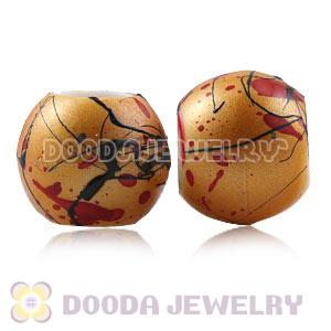 14mm Big Hole Acrylic Beads For European Jewelry Wholesale 