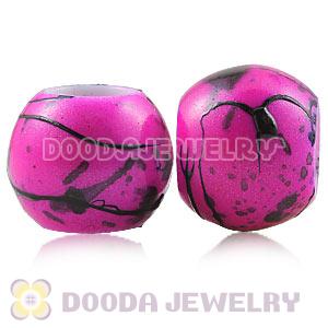 14mm Big Hole Acrylic Beads For European Jewelry Wholesale 