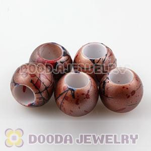 14mm Big Hole Acrylic Beads For European Jewelry Wholesale 