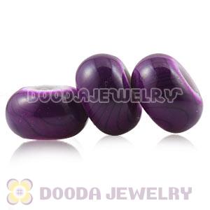 14mm Purple Basketball Wives Acrylic Beads For European Jewelry 
