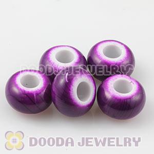 14mm Purple Basketball Wives Acrylic Beads For European Jewelry 