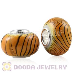 10×15mm European Acrylic Beads In 925 Silver Core Wholesale