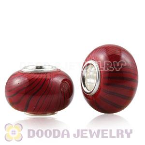 10×15mm European Acrylic Beads In 925 Silver Core Wholesale