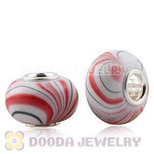 10×15mm European Acrylic Beads In 925 Silver Core Wholesale