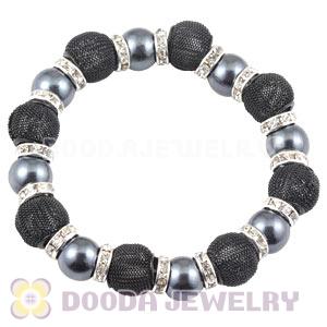 Black Beaded Basketball Wives Inspired Bracelets Wholesale