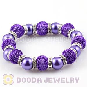 Purple Beaded Basketball Wives Inspired Bracelets Wholesale