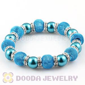 Blue Beaded Basketball Wives Inspired Bracelets Wholesale