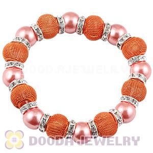 Orange Beaded Basketball Wives Inspired Bracelets Wholesale