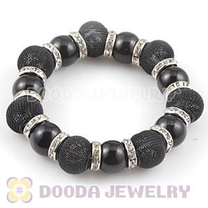Black Beaded Basketball Wives Inspired Bracelets Wholesale