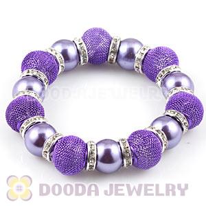 Purple Beaded Basketball Wives Inspired Bracelets Wholesale