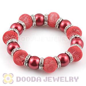 Red Beaded Basketball Wives Inspired Bracelets Wholesale