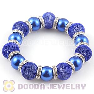 Blue Beaded Basketball Wives Inspired Bracelets Wholesale