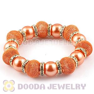 Orange Beaded Basketball Wives Inspired Bracelets Wholesale