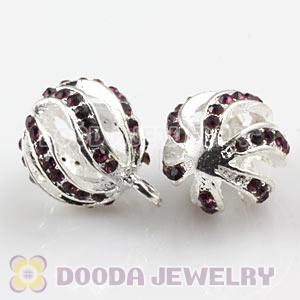 Fashion 14mm Silver Plated Alloy Pendants With Stones Wholesale