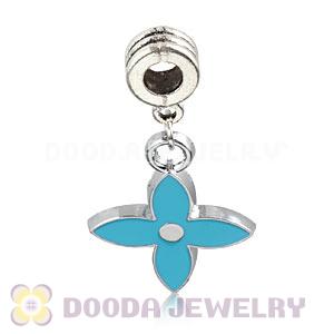 Platinum Plated Alloy Enamel Four-Leaf Clover European Charms Wholesale 