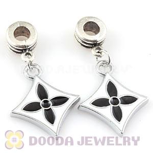 Platinum Plated Alloy Enamel Four-Leaf Clover European Charms Wholesale 