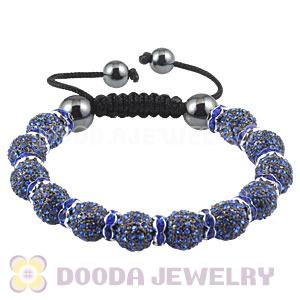 Handmade Style TresorBeads Crystal Ball Bead Bracelets With Hematite