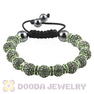 Handmade Style TresorBeads Crystal Ball Bead Bracelets With Hematite