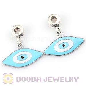 Platinum Plated Alloy Enamel European Evil Eye Charms Wholesale