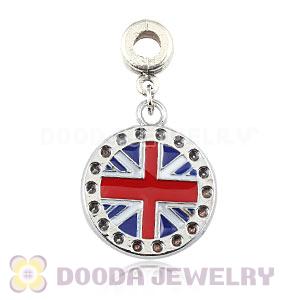 Platinum Plated Alloy Enamel European Union Jack Charms Wholesale 