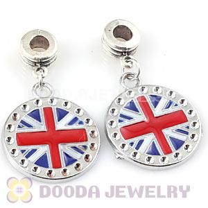 Platinum Plated Alloy Enamel European Union Jack Charms Wholesale 