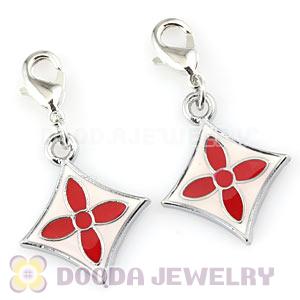 Platinum Plated Alloy European Four-Leaf Clover Jewelry Charms Wholesale
