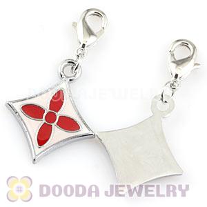 Platinum Plated Alloy European Four-Leaf Clover Jewelry Charms Wholesale 