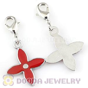 Platinum Plated Alloy European Four-Leaf Clover Jewelry Charms Wholesale 