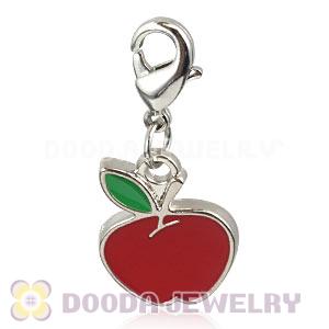 Platinum Plated Alloy European Jewelry Apple Charms Wholesale 