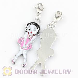 Platinum Plated Alloy European Jewelry Little Girl Charms Wholesale 
