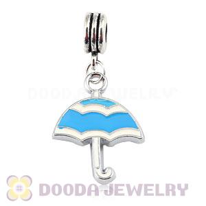 Platinum Plated Alloy Enamel European Umbrella Charms Wholesale