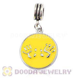 Platinum Plated Alloy Enamel European Charms Wholesale