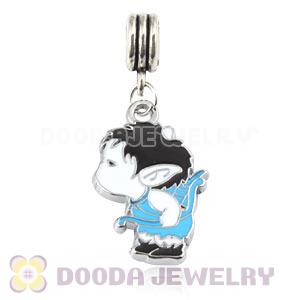 Platinum Plated Alloy Enamel European Cupid Charms Wholesale 