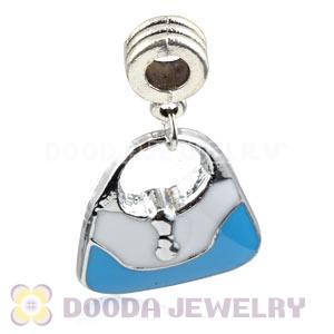 Platinum Plated Alloy Enamel European Handbag Charms Wholesale 