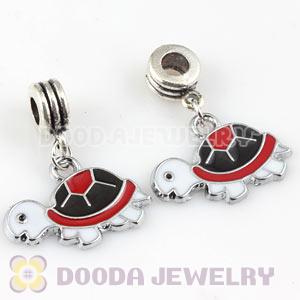 Platinum Plated Alloy Enamel European Turtle Charms Wholesale 