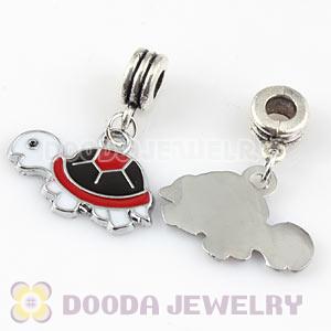 Platinum Plated Alloy Enamel European Turtle Charms Wholesale 