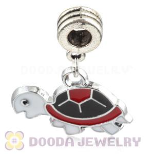 Platinum Plated Alloy Enamel European Turtle Charms Wholesale 