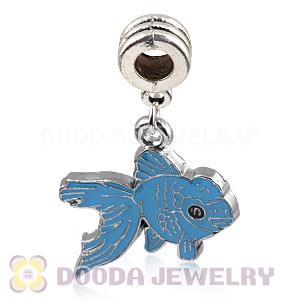 Platinum Plated Alloy Enamel European Fish Charms Wholesale 