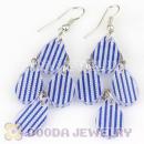 Crystal Basketball Wives Bamboo Drop Earrings Wholesale