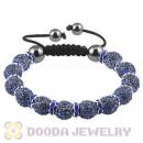Handmade Style TresorBeads Crystal Ball Bead Bracelets With Hematite