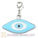Platinum Plated Alloy European Jewelry Evil Eye Charms Wholesale