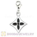 Platinum Plated Alloy European Four-Leaf Clover Jewelry Charms Wholesale