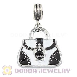Platinum Plated Alloy Enamel European Handbag Charms Wholesale