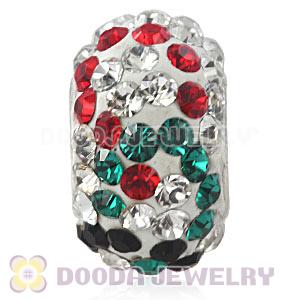 European Olympic Rings Beads with 90 crystal rhinestones Austrian crystal